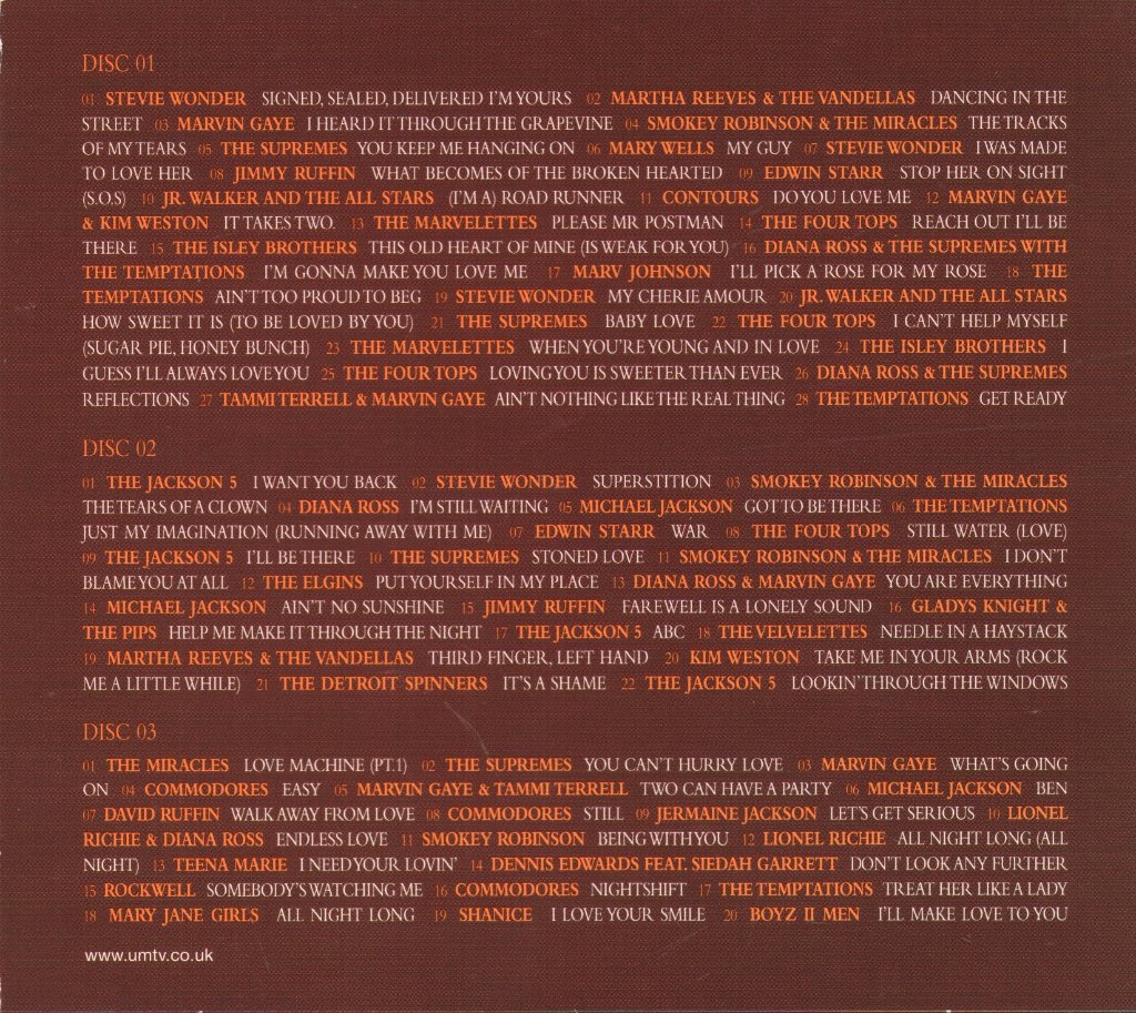 Various Artists - Motown Classics - Triple Cd