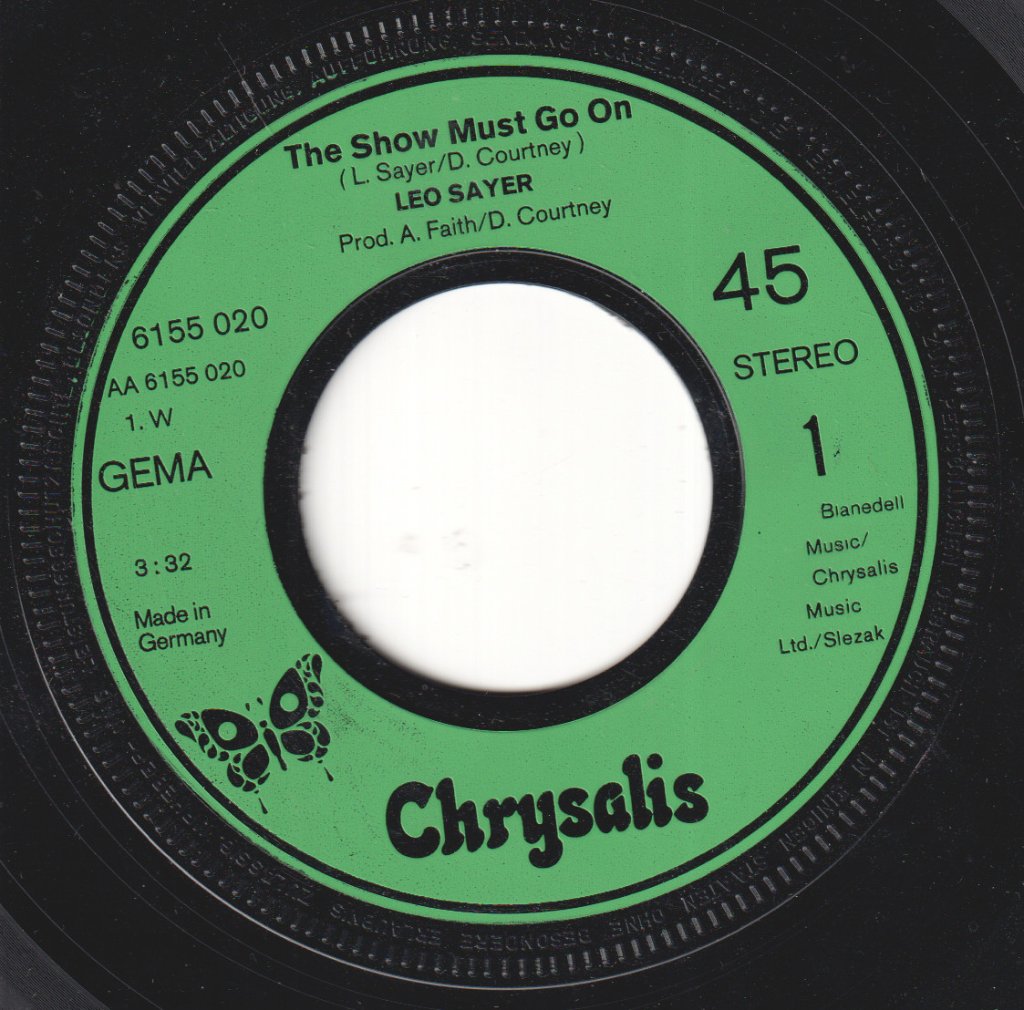Leo Sayer - Show Must Go On - 7 Inch