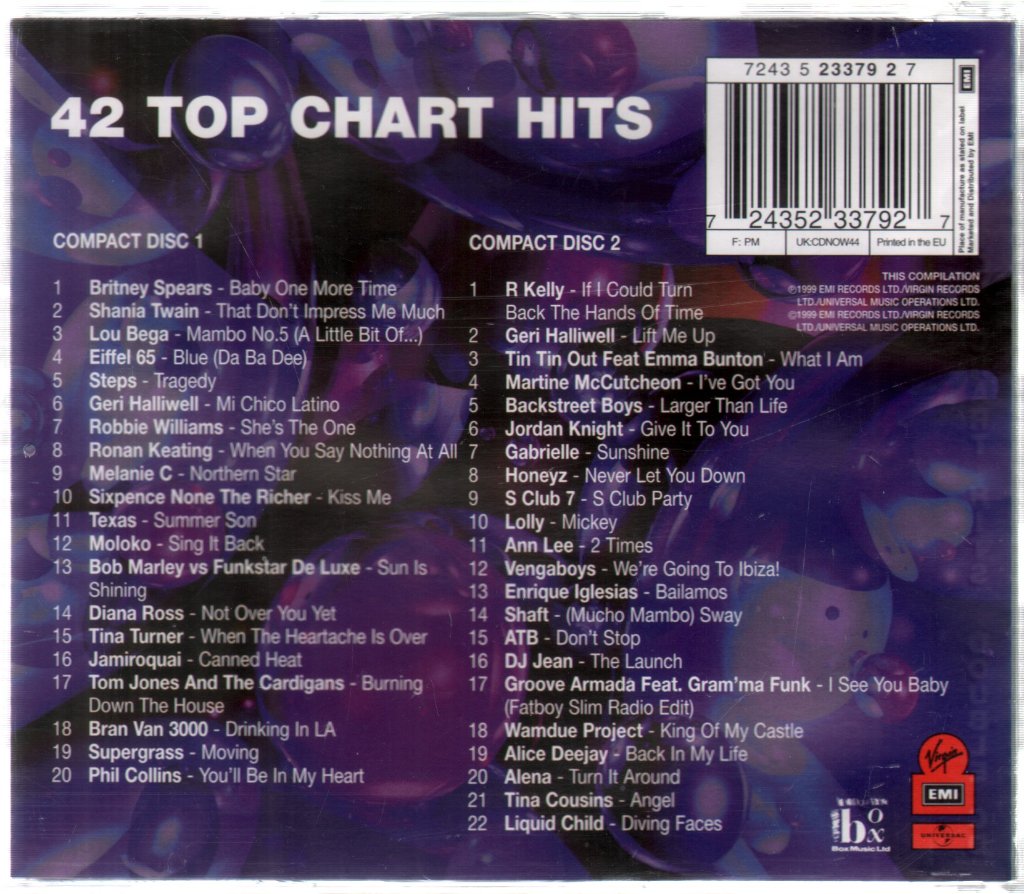 Various Artists - Now That's What I Call Music 44 - Double Cd