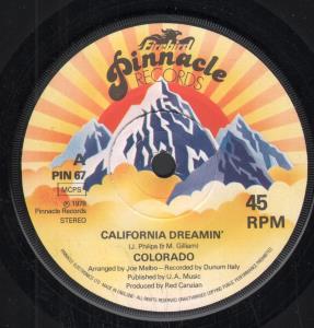Colorado - California Dreamin' - 7 Inch