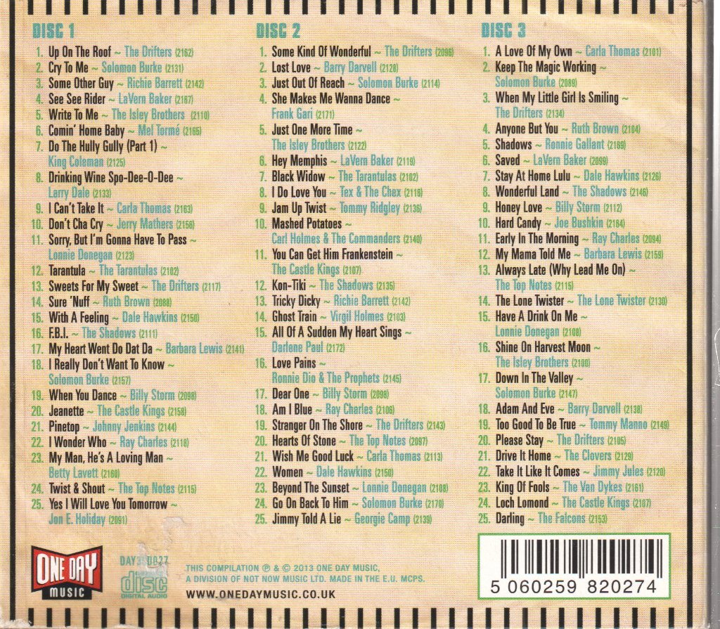 Various Artists - Up On The Roof - Gems From The Atlantic Vaults 1961-1962 - Cd Set