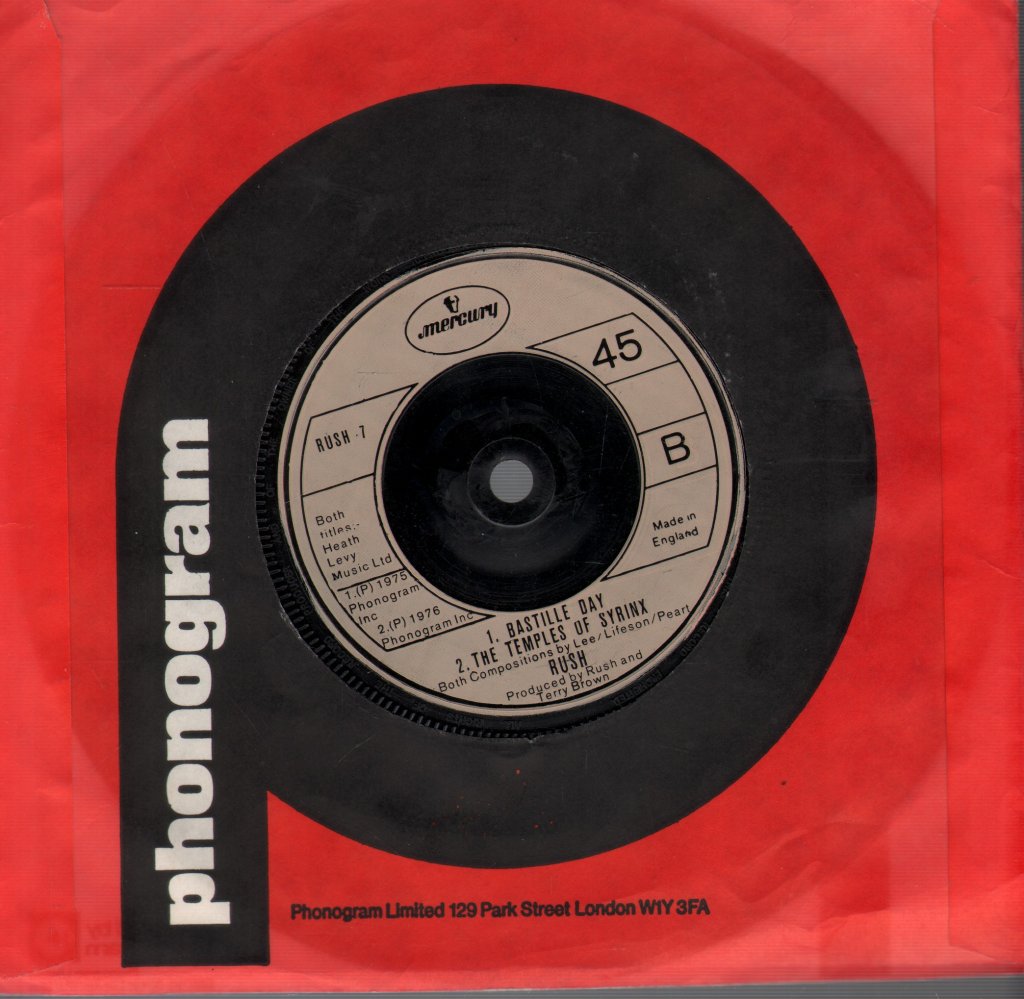 Rush - Closer To The Heart - 7 Inch