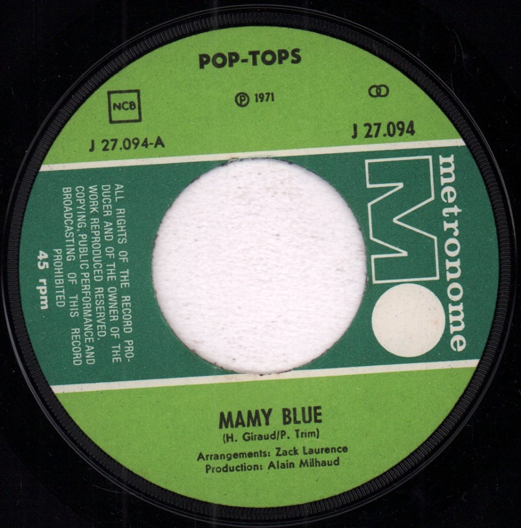 Pop Tops - Mamy Blue - 7 Inch