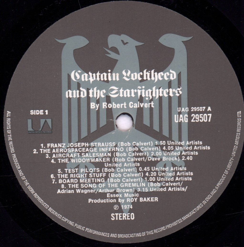 Robert Calvert - Captain Lockheed And The Starfighters - Lp