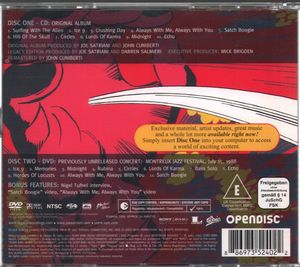 Joe Satriani - Surfing With The Alien - Cd/Dvd