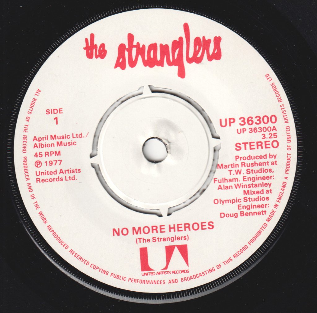 Stranglers - No More Heroes - 7 Inch