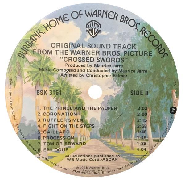 Maurice Jarre - Crossed Swords Original Motion Picture Sound Track - Lp