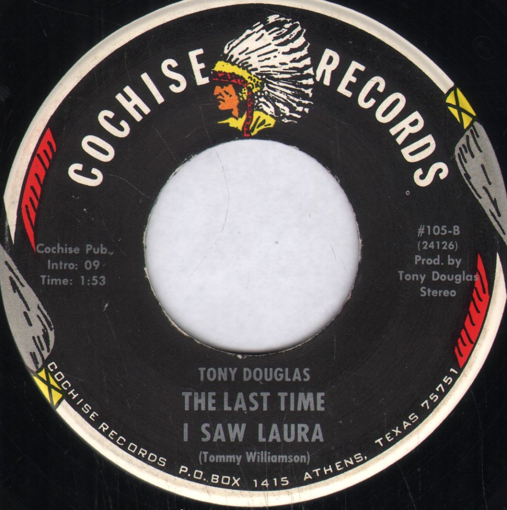 Tony Douglas (Country) - Let It Ride / Last Time I Saw Laura - 7 Inch