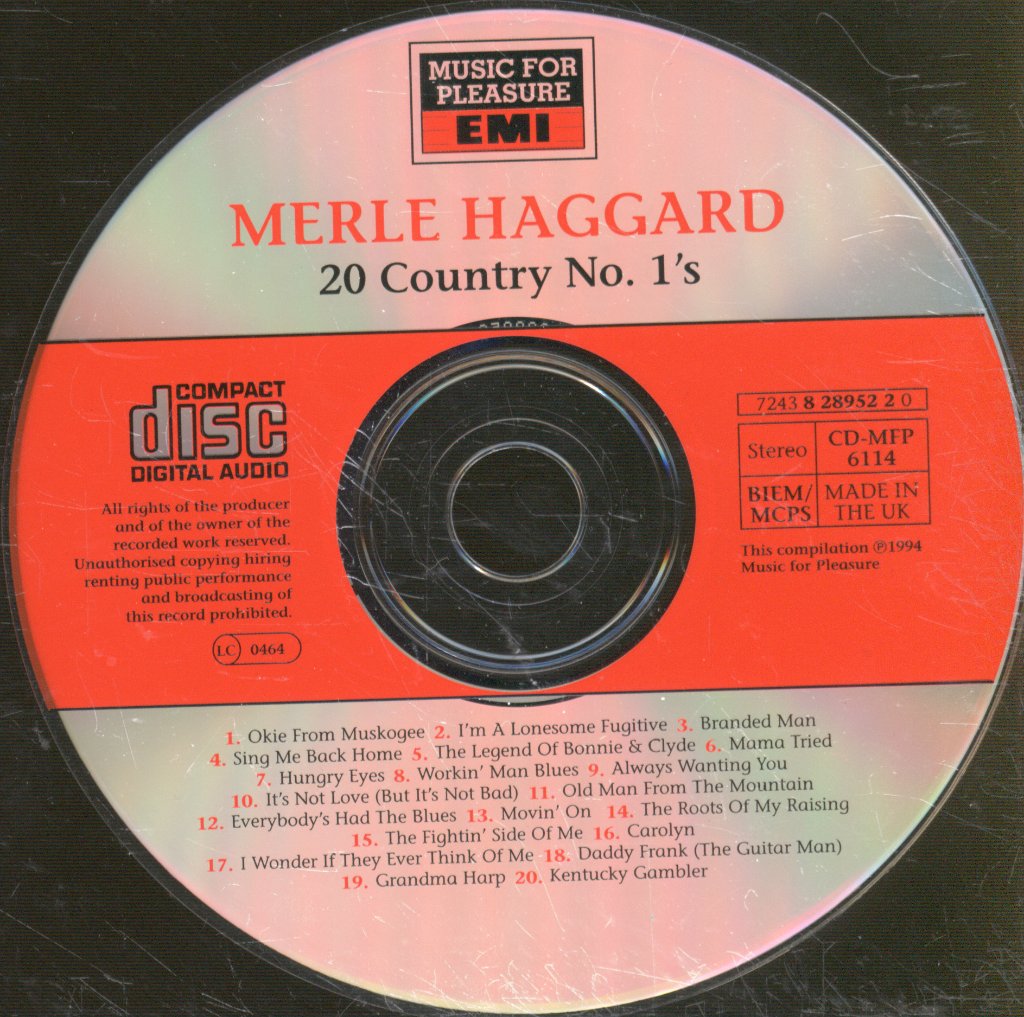 Merle Haggard - 20 Country No. 1's - Cd