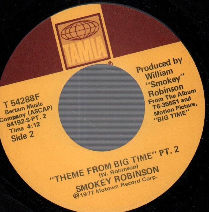Smokey Robinson - Theme From Big Time - 7 Inch