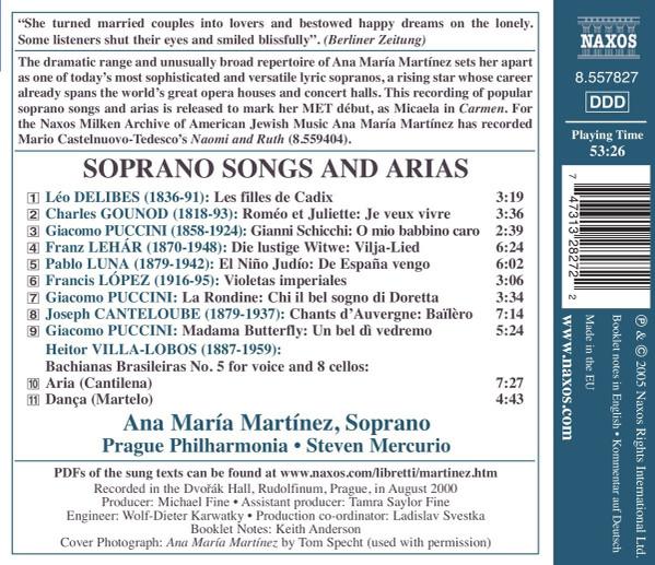 Ana María Martínez, Prague Philharmonia, Steven Mercurio - Soprano Songs And Arias - Cd