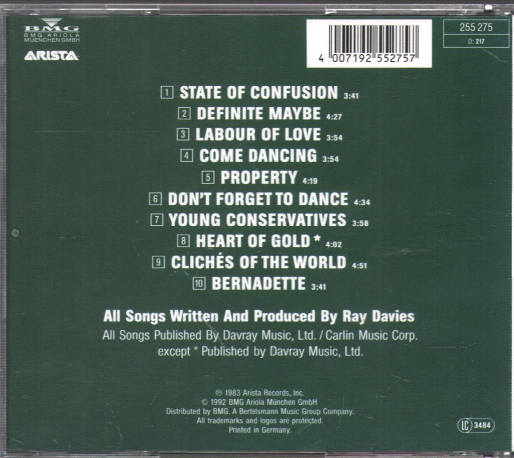 Kinks - State Of Confusion - Cd