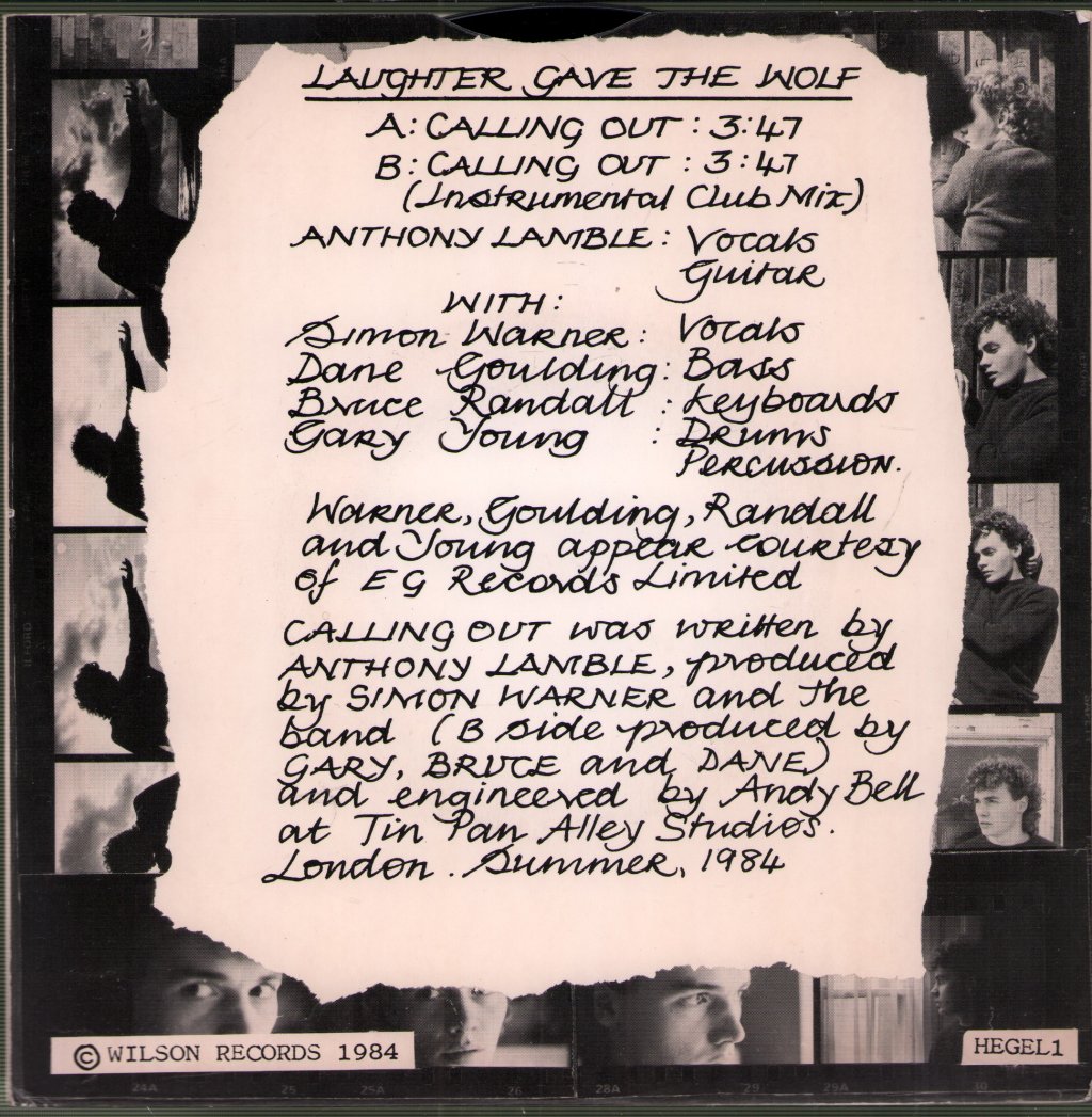 Laughter Gave The Wolf - Calling Out - 7 Inch
