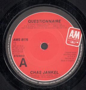 Chas Jankel - Questionnaire - 7 Inch