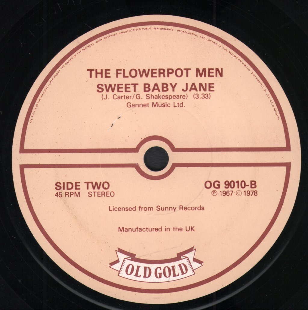 Flowerpot Men - Let's Go To San Francisco - 7 Inch