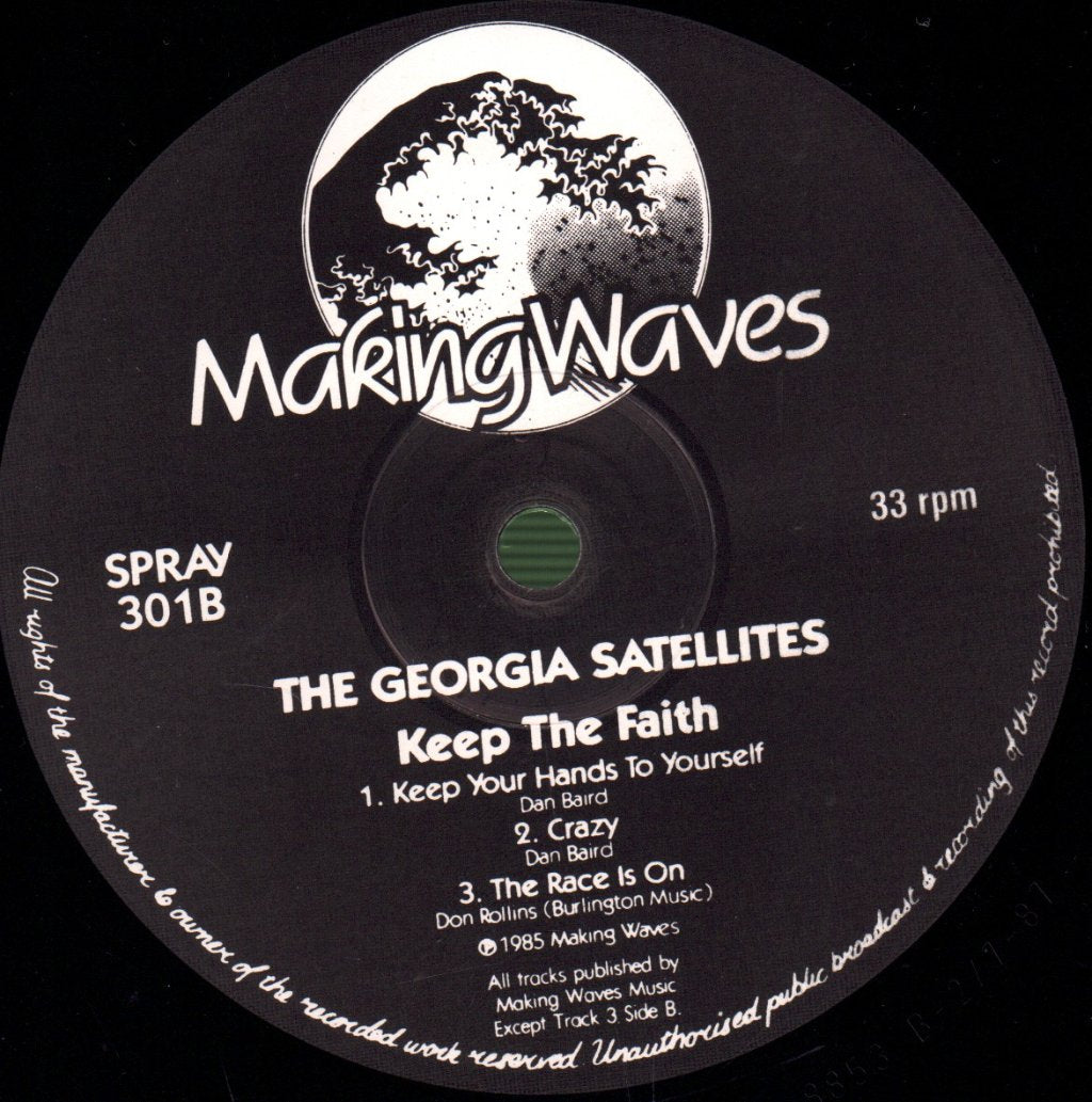 Georgia Satellites - Keep The Faith - Lp