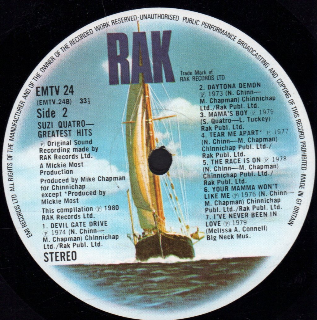 Suzi Quatro - Greatest Hits - Lp