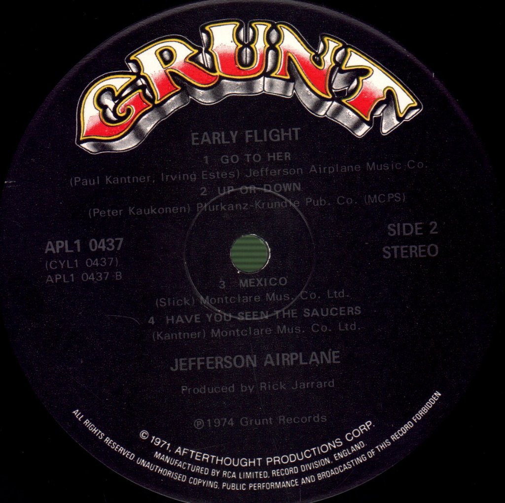 Jefferson Airplane - Early Flight - Lp