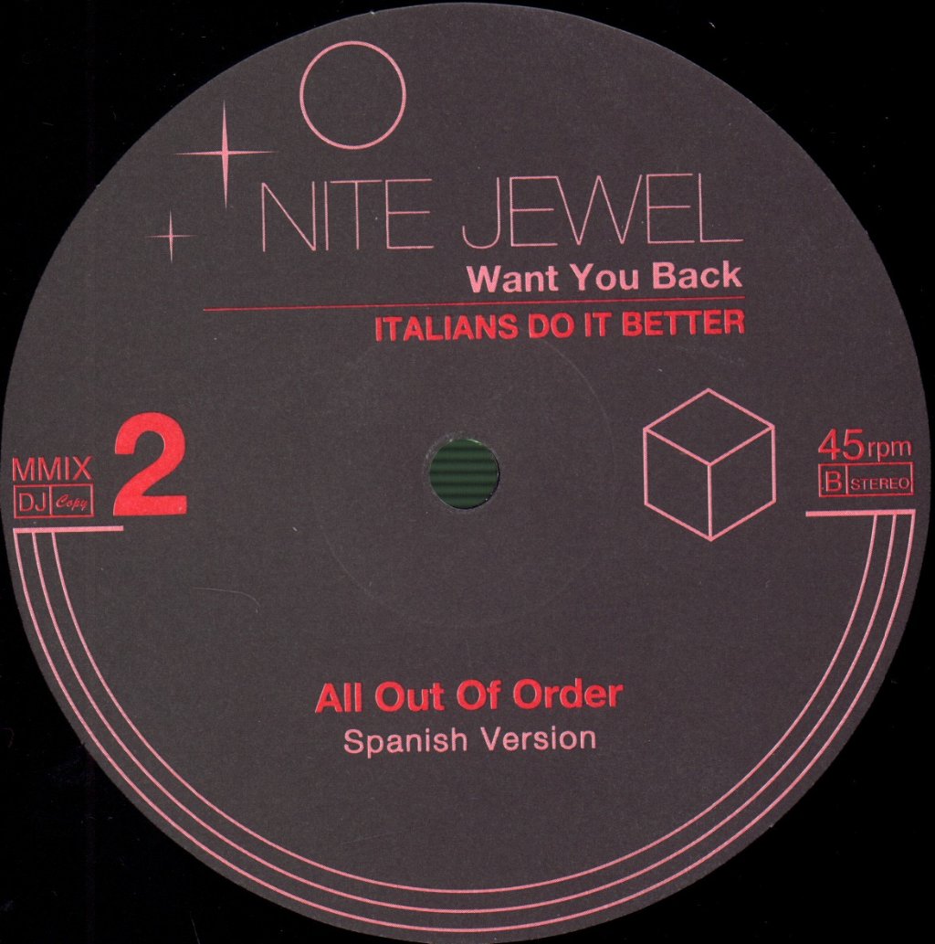 Nite Jewel - Want You Back - 12 Inch