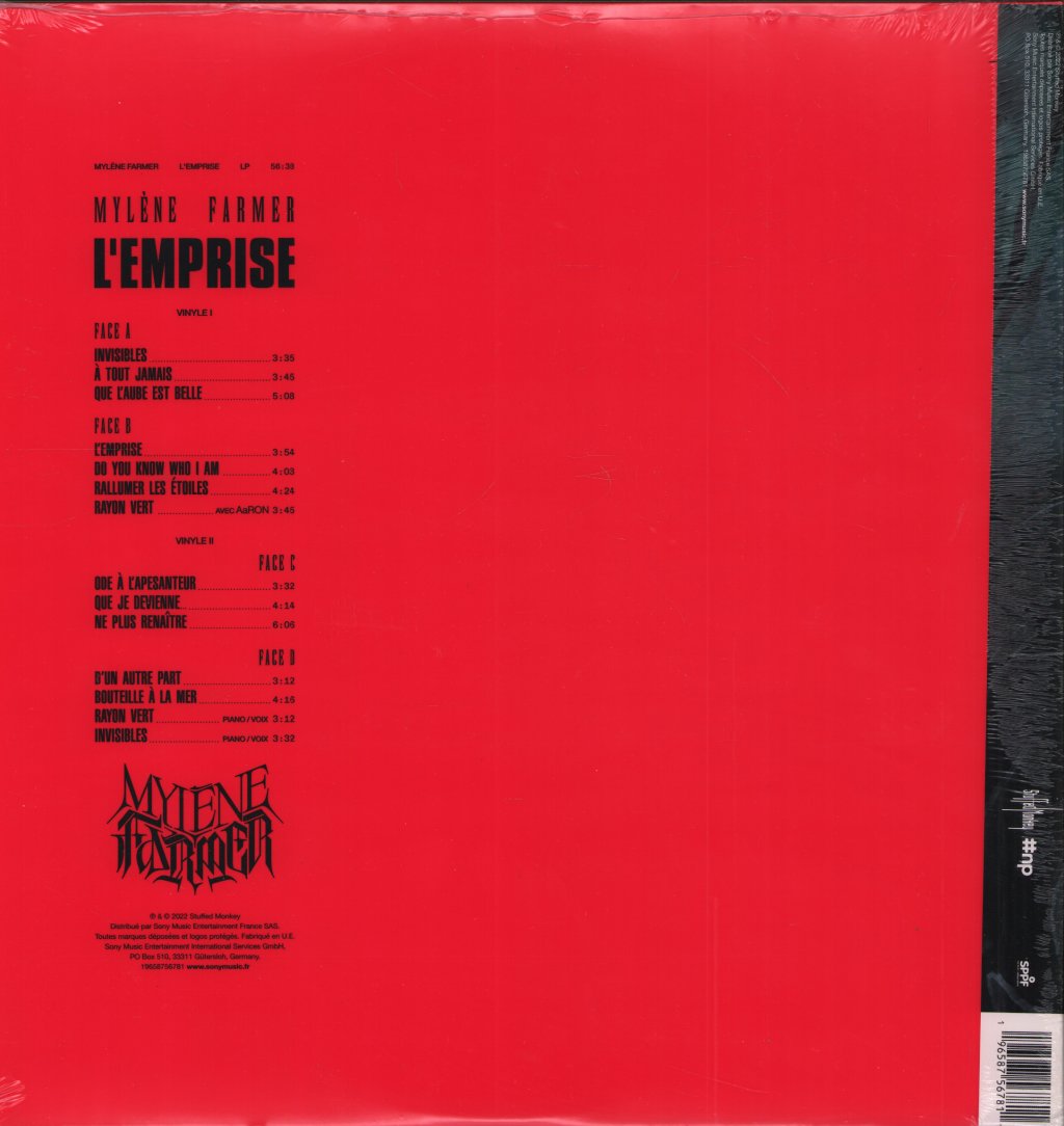 Mylène Farmer - L'emprise - Double Lp