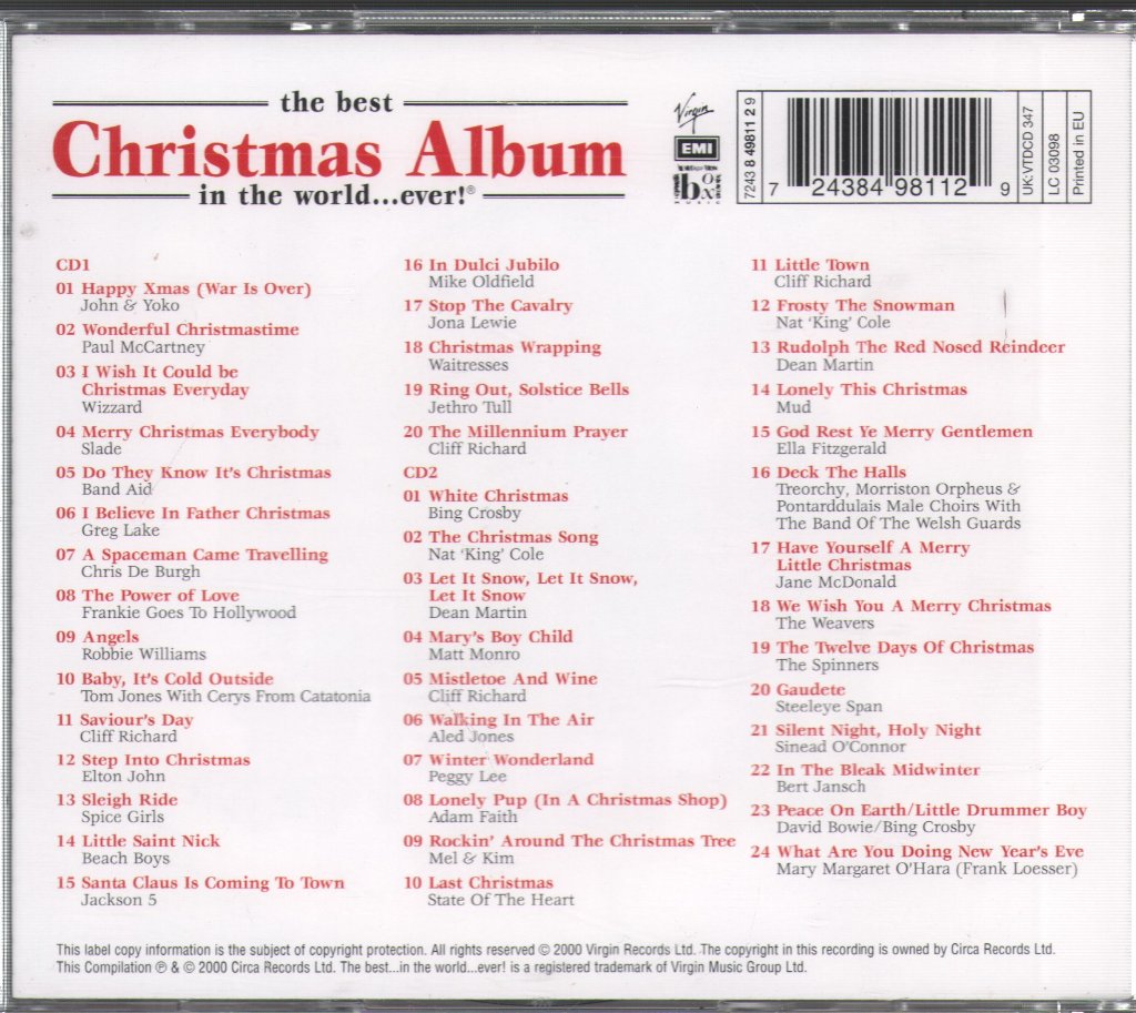 Various Artists - Best Christmas Album In The World...Ever! New Edition - Double Cd