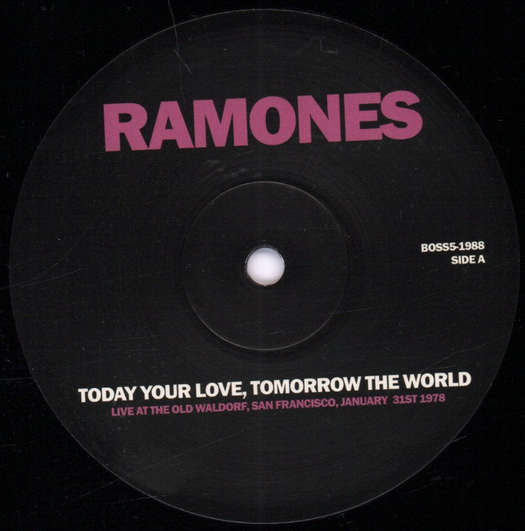 Ramones - Today Your Love, Tomorrow The World - Live At The Old Waldorf, San Francisco 1978 - Fm Broadcast - Lp