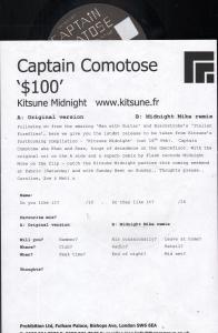 Captain Comatose - $100 - 12 Inch