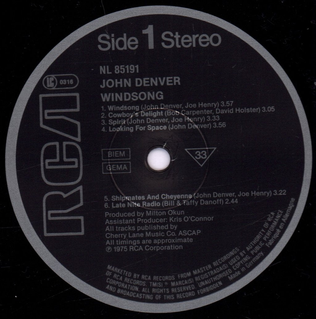 John Denver - Windsong - Lp