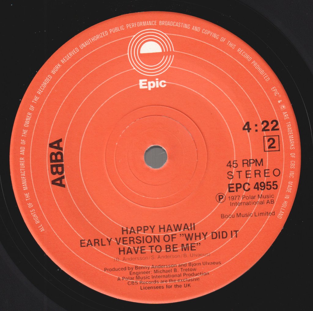 ABBA - Knowing Me Knowing You - 7 Inch