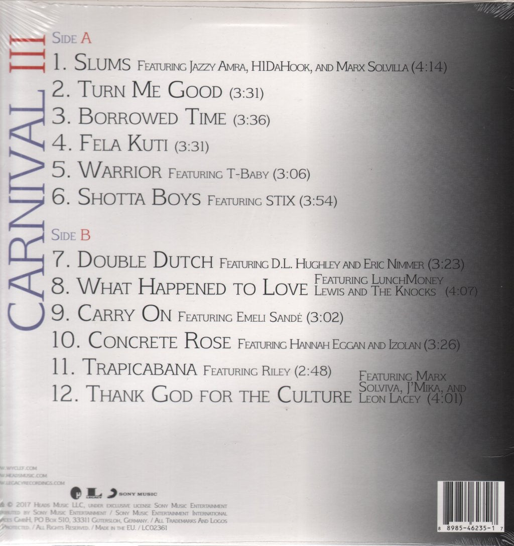 Wyclef Jean - Carnival III The Fall And Rise Of A Refugee - Lp