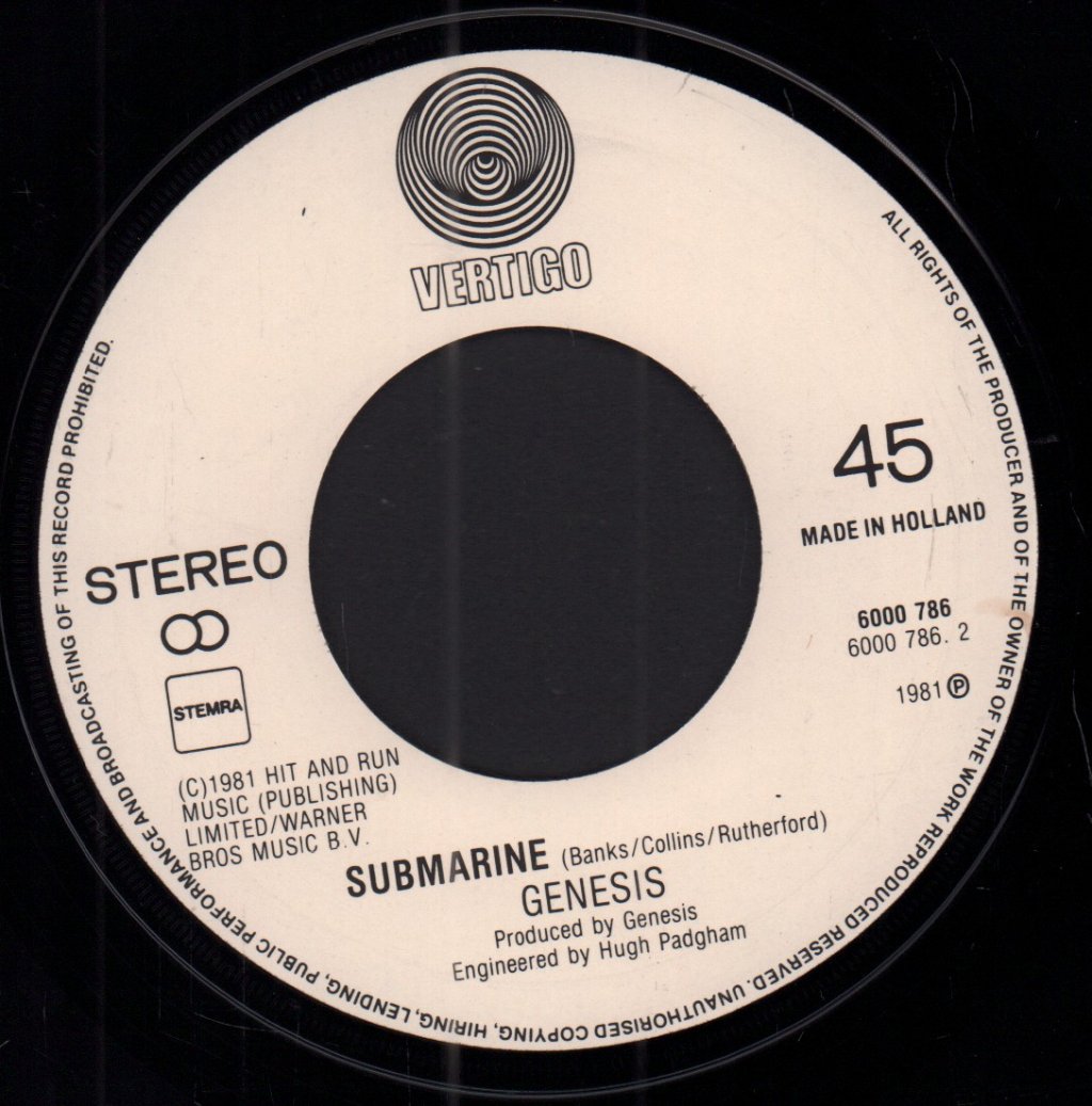 Genesis - Man On The Corner - 7 Inch
