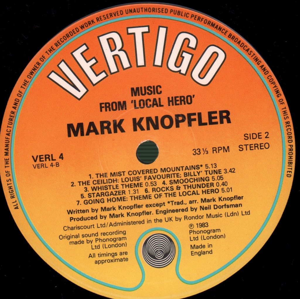 Mark Knopfler - Local Hero - Lp