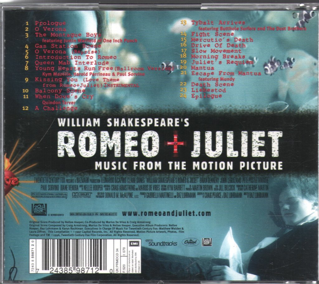 Romeo + Juliet - Music From The Motion Picture - Volume 2 - Cd