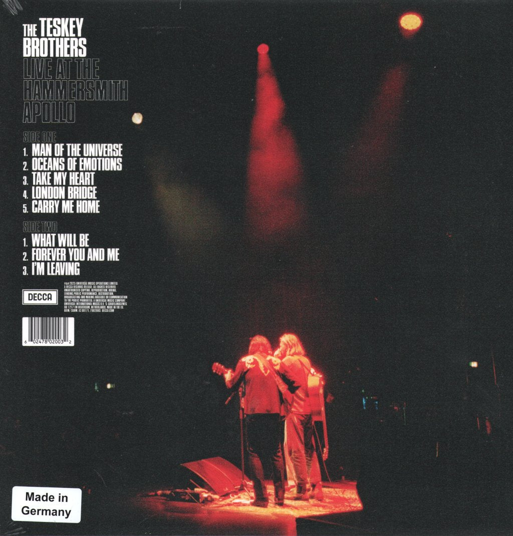 Teskey Brothers - Live At the Hammersmith Apollo - Lp