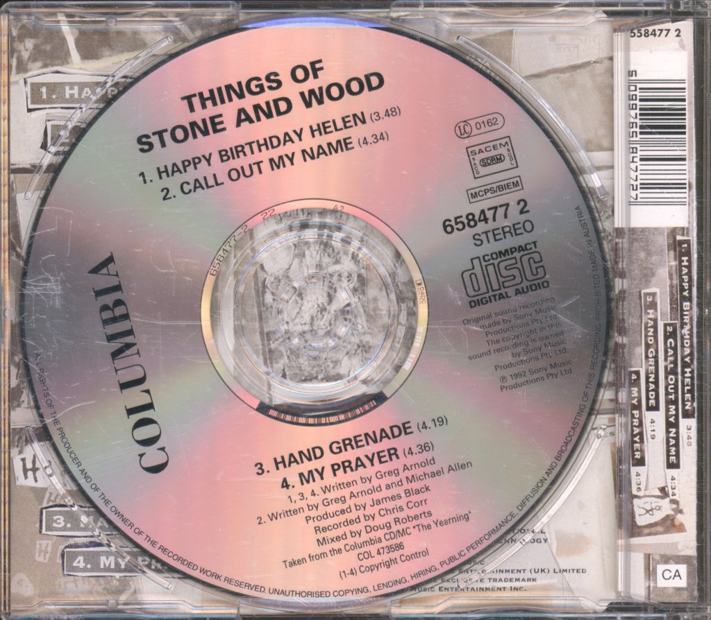 Things Of Stone And Wood - Happy Birthday Helen - Cd