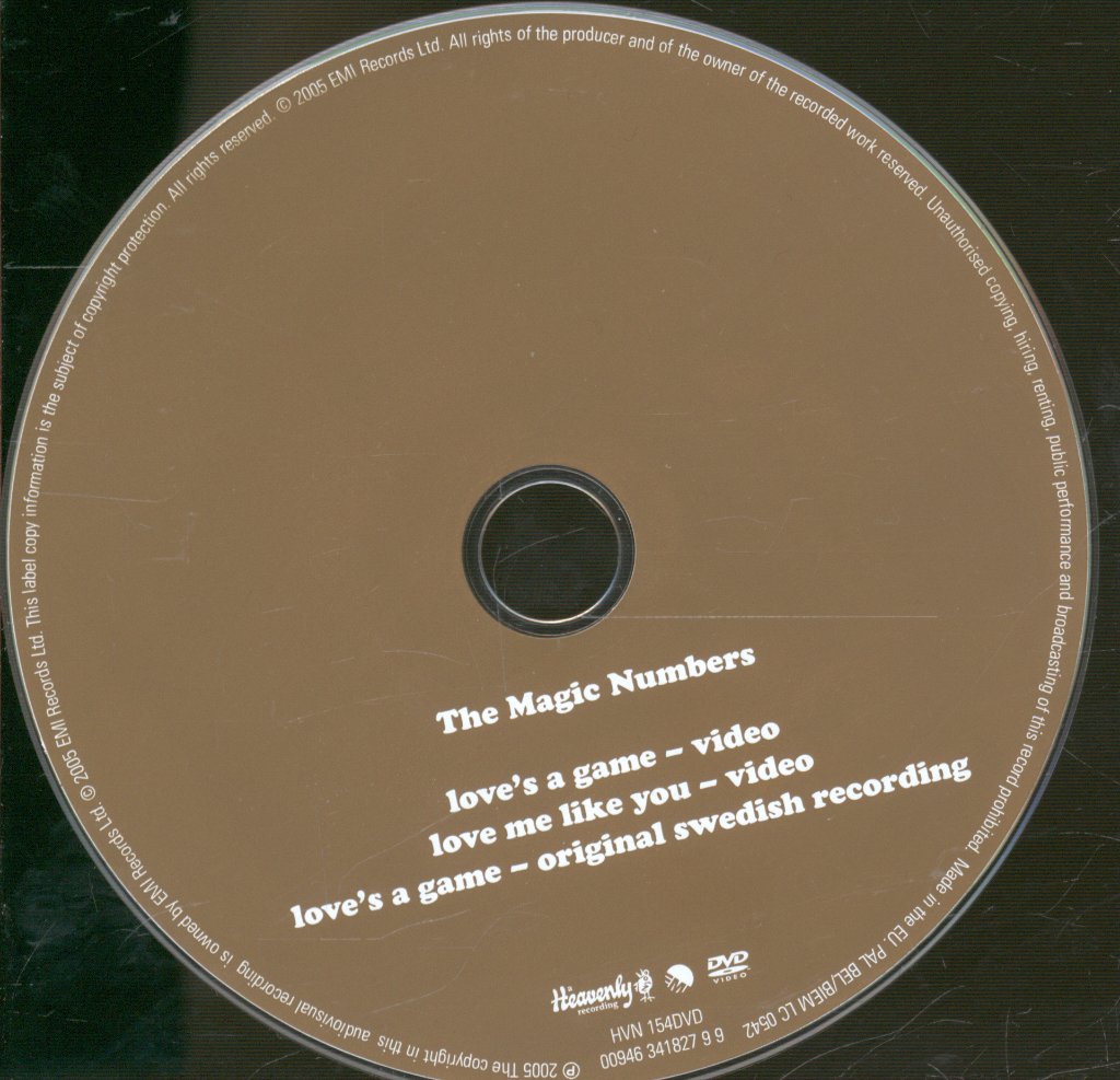 Magic Numbers - Love's A Game - Dvd