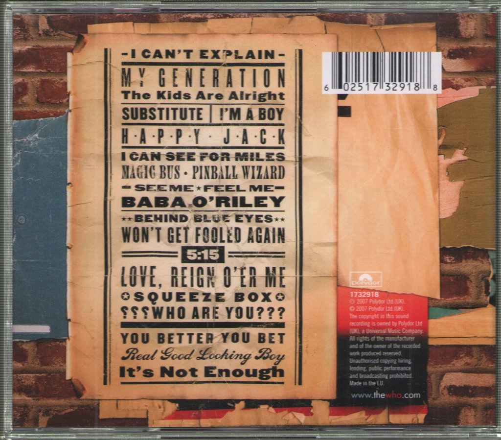 Who - Then And Now - Cd