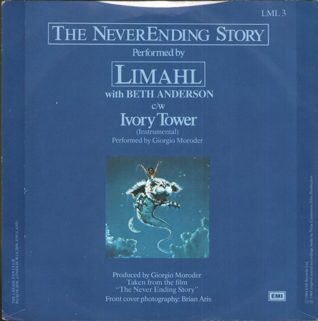 Limahl - Never Ending Story - 7 Inch