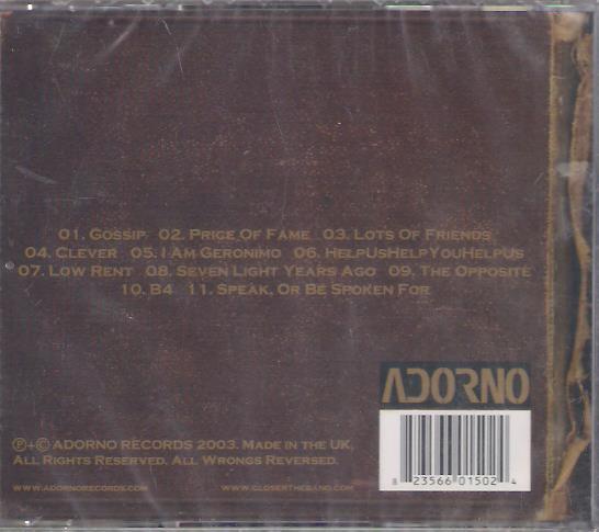 Closer - Rules For A Normal Life By Closer - Cd
