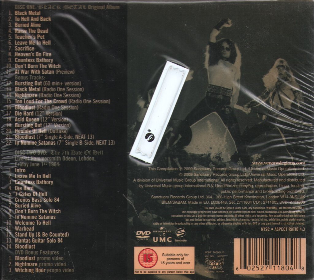 Venom - Black Metal - Cd Set