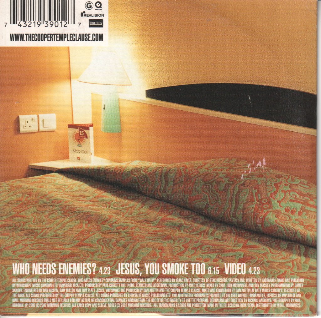 Cooper Temple Clause - Who Needs Enemies - Cd