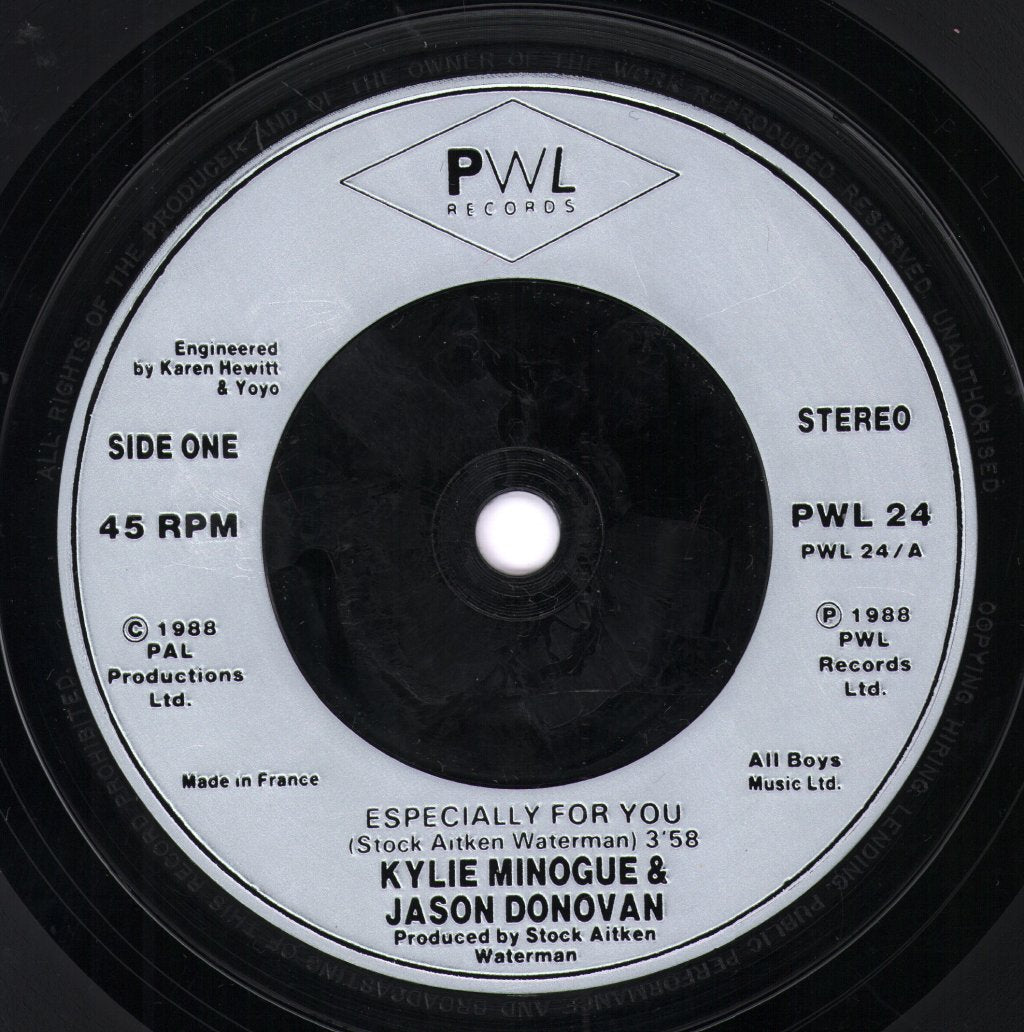 Kylie And Jason - Especially For You - 7 Inch