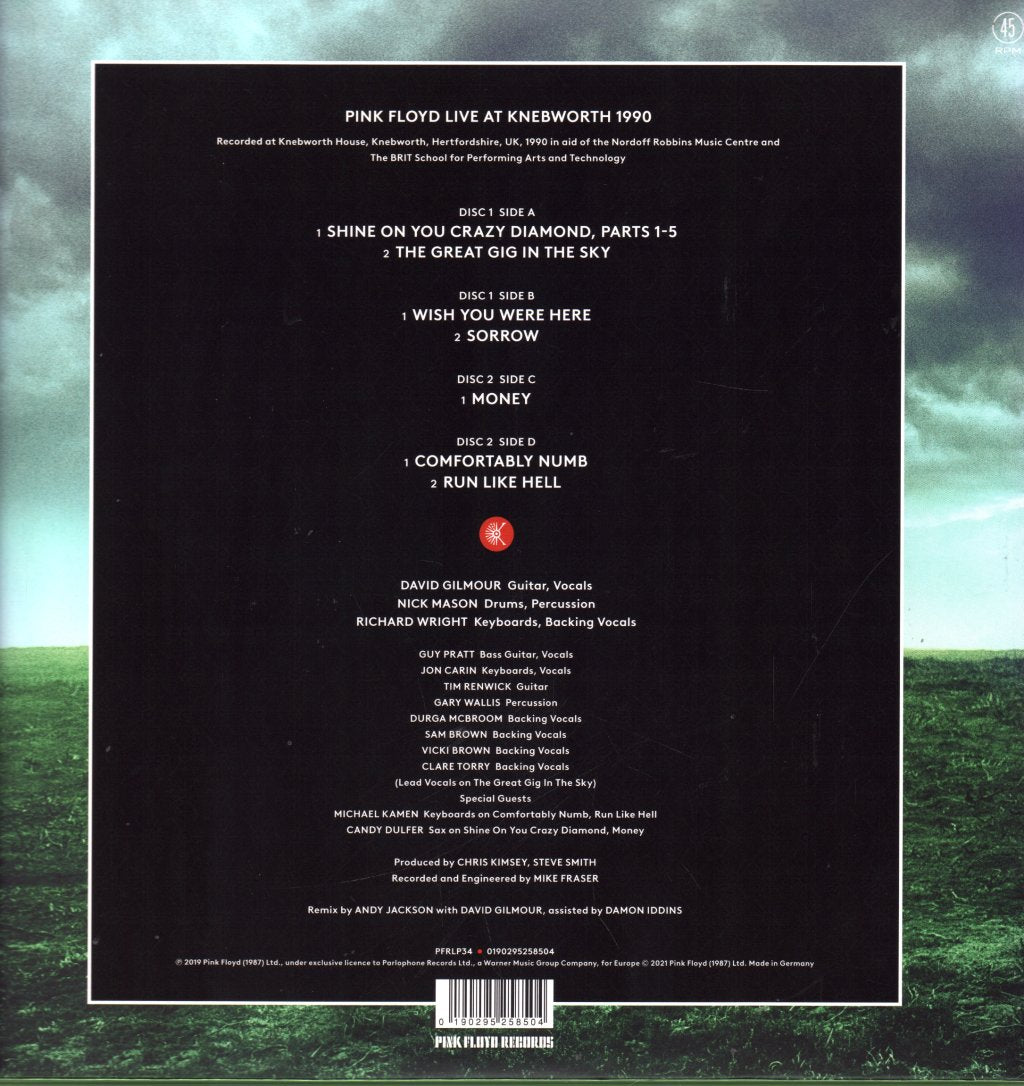 Pink Floyd - Live At Knebworth 1990 - Double Lp