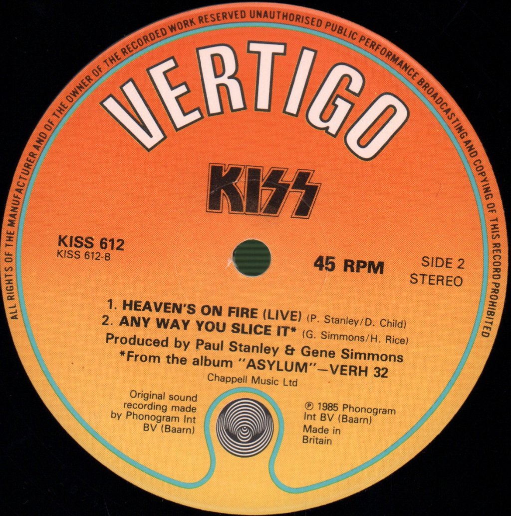 Kiss - Tears Are Falling - 12 Inch