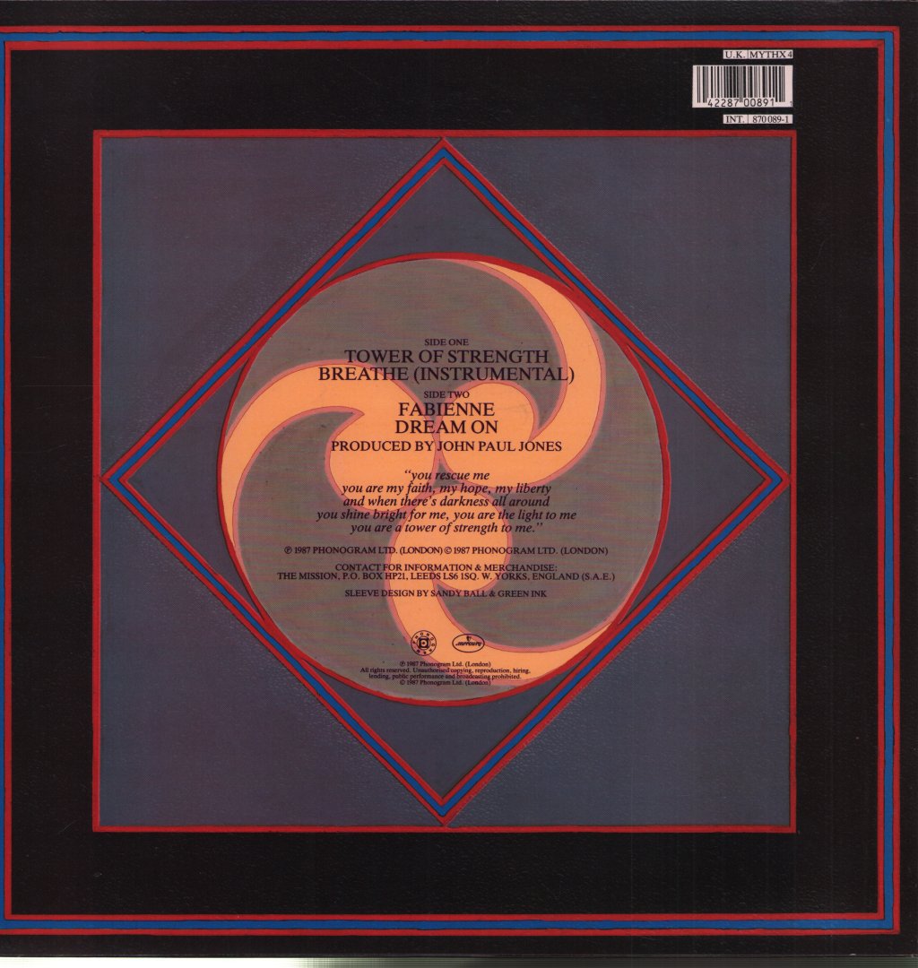 Mission - Tower Of Strength - 12 Inch