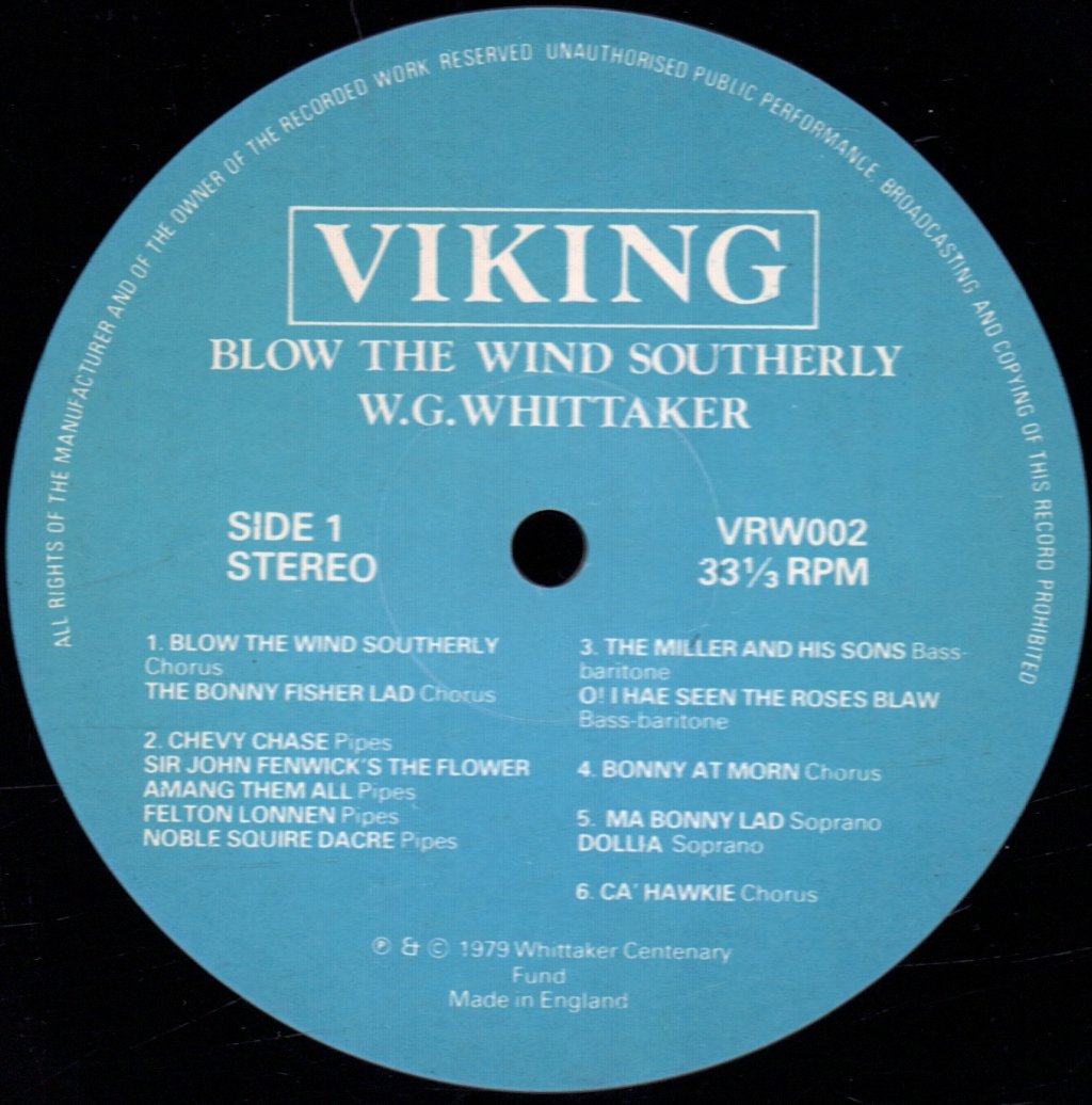 W.G. Whittaker - Blow The Wind Southerly - Lp