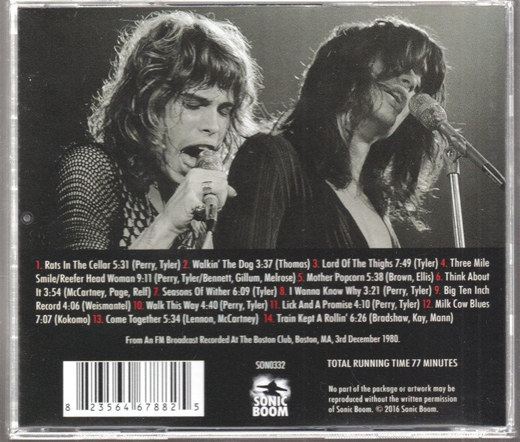 Aerosmith - Boston Club 1980 - Cd