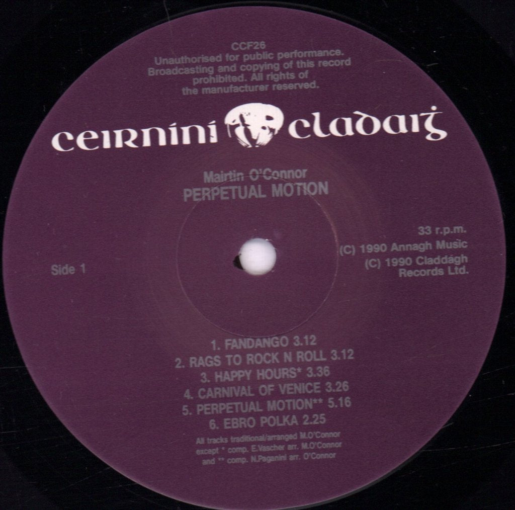 Mairtin O'connor - Perpetual Motion - Lp
