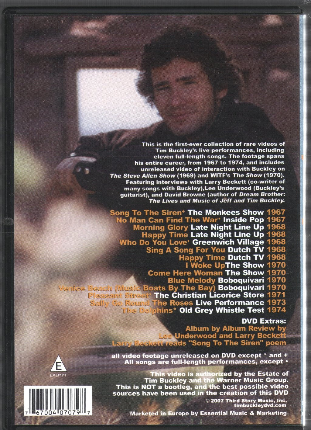 Tim Buckley - My Fleeting House - Dvd