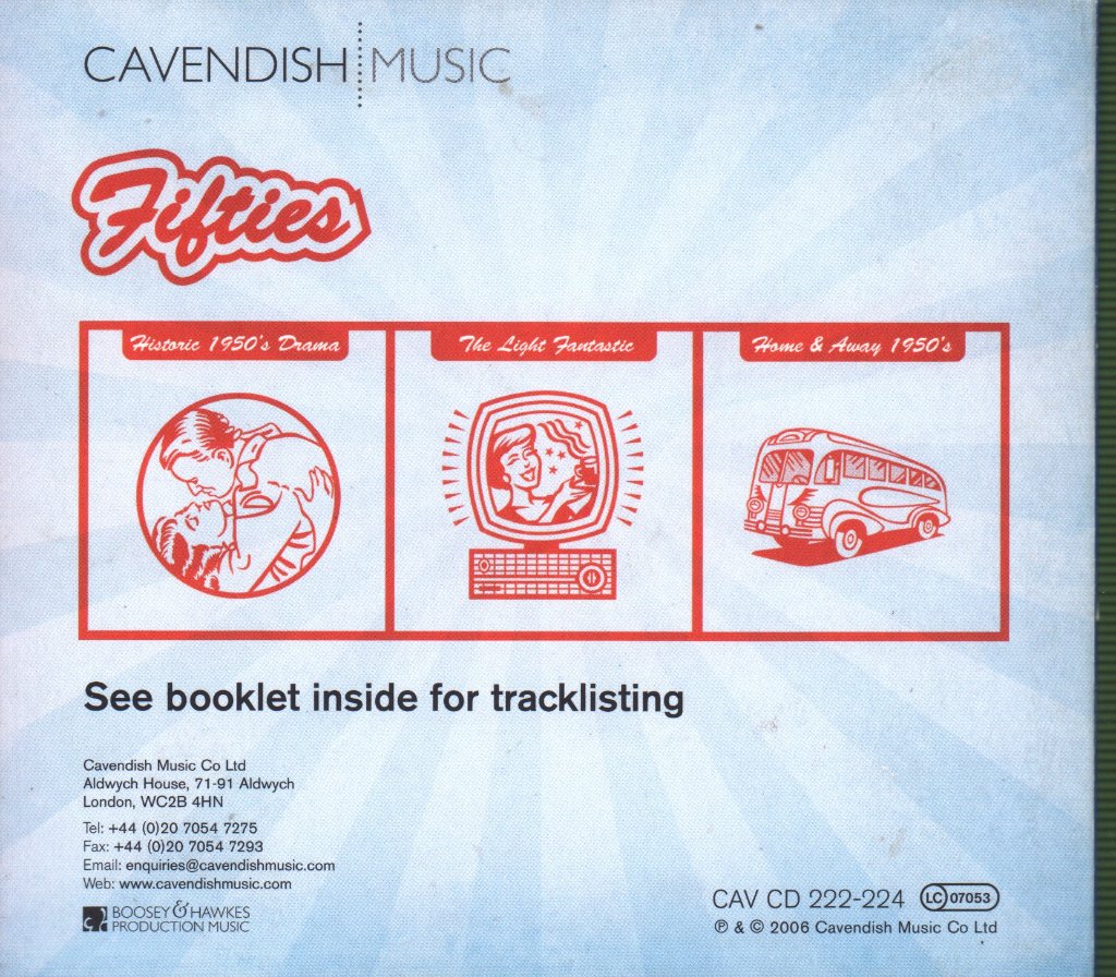 Various Artists - Fifties: Original 1950's Background Music - Triple Cd